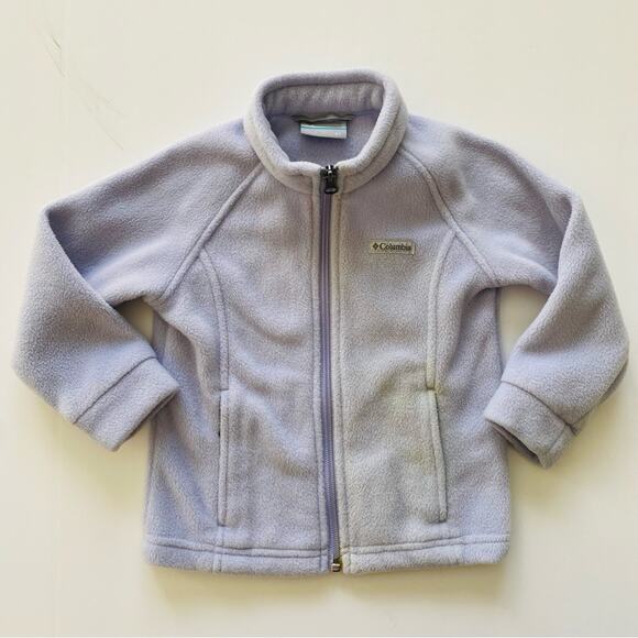 Columbia | Full Zipper Fleece Jacket Lilac GUC 3T - Picture 1 of 9